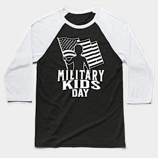 Brave Hearts-Military kids Baseball T-Shirt